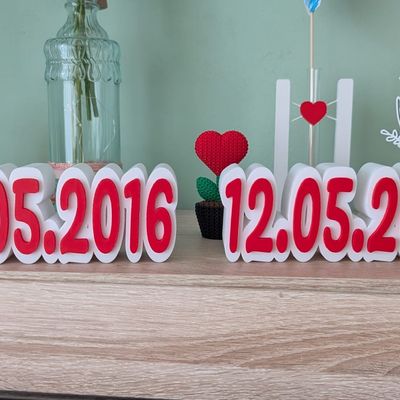 Individueller Datumsschriftzug – handgemacht von PrintByPatrickDE