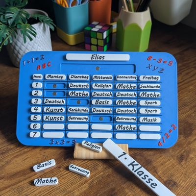 Individueller Stundenplan – handgemacht von PrintByPatrickDE