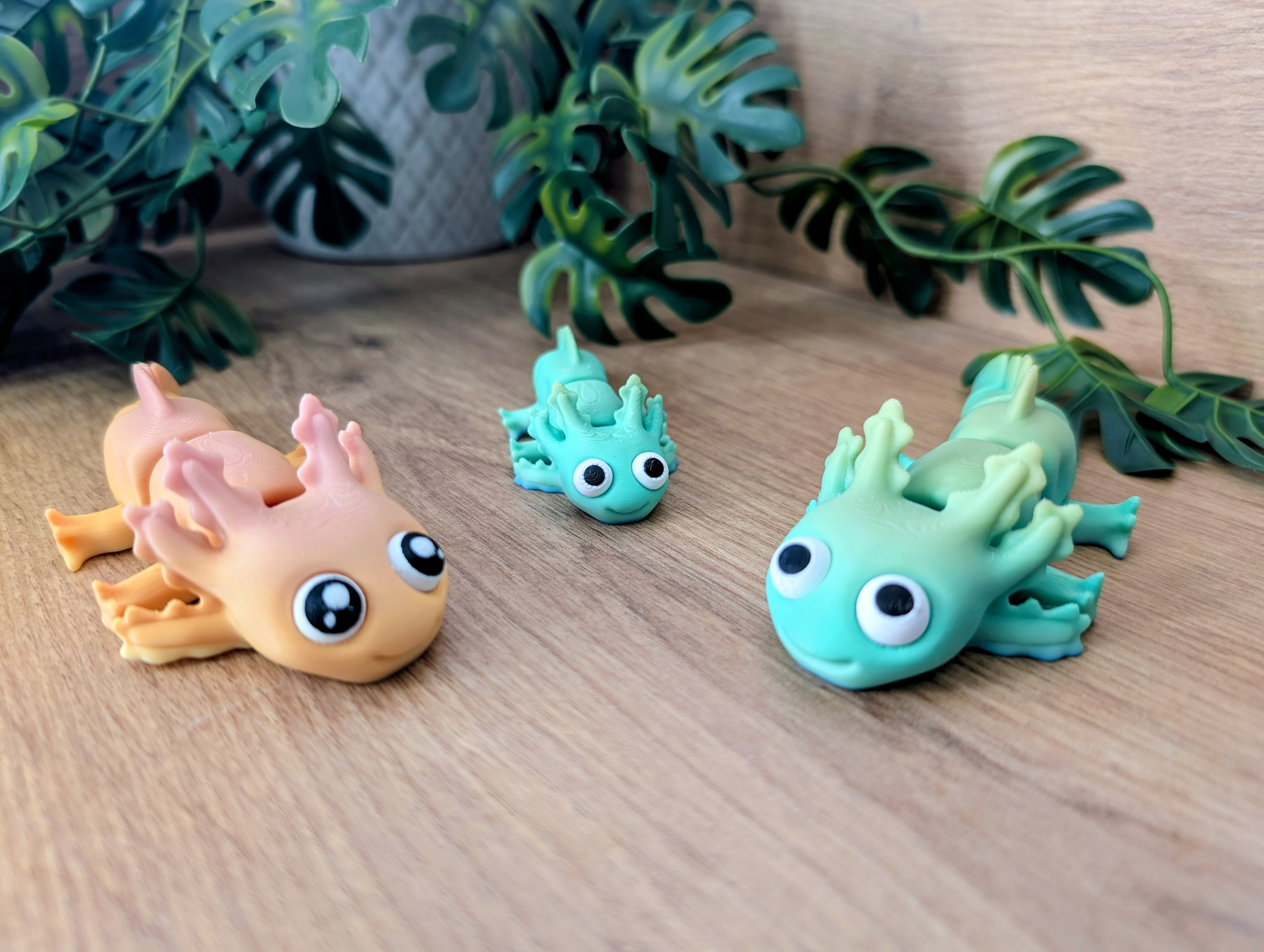 Flexi-Axolotl – handgemacht von PrintByPatrickDE