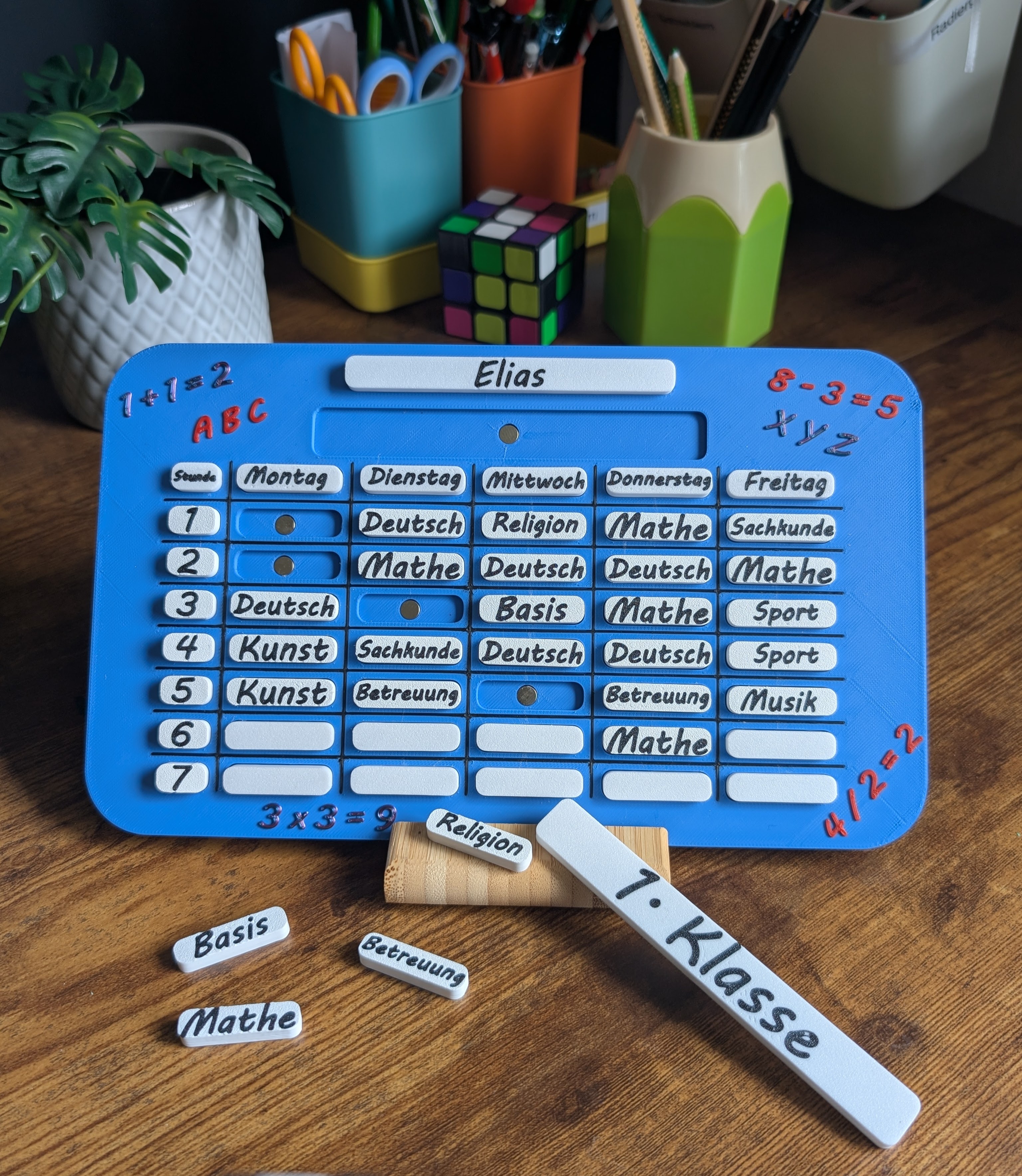 Individueller Stundenplan – handgemacht von PrintByPatrickDE
