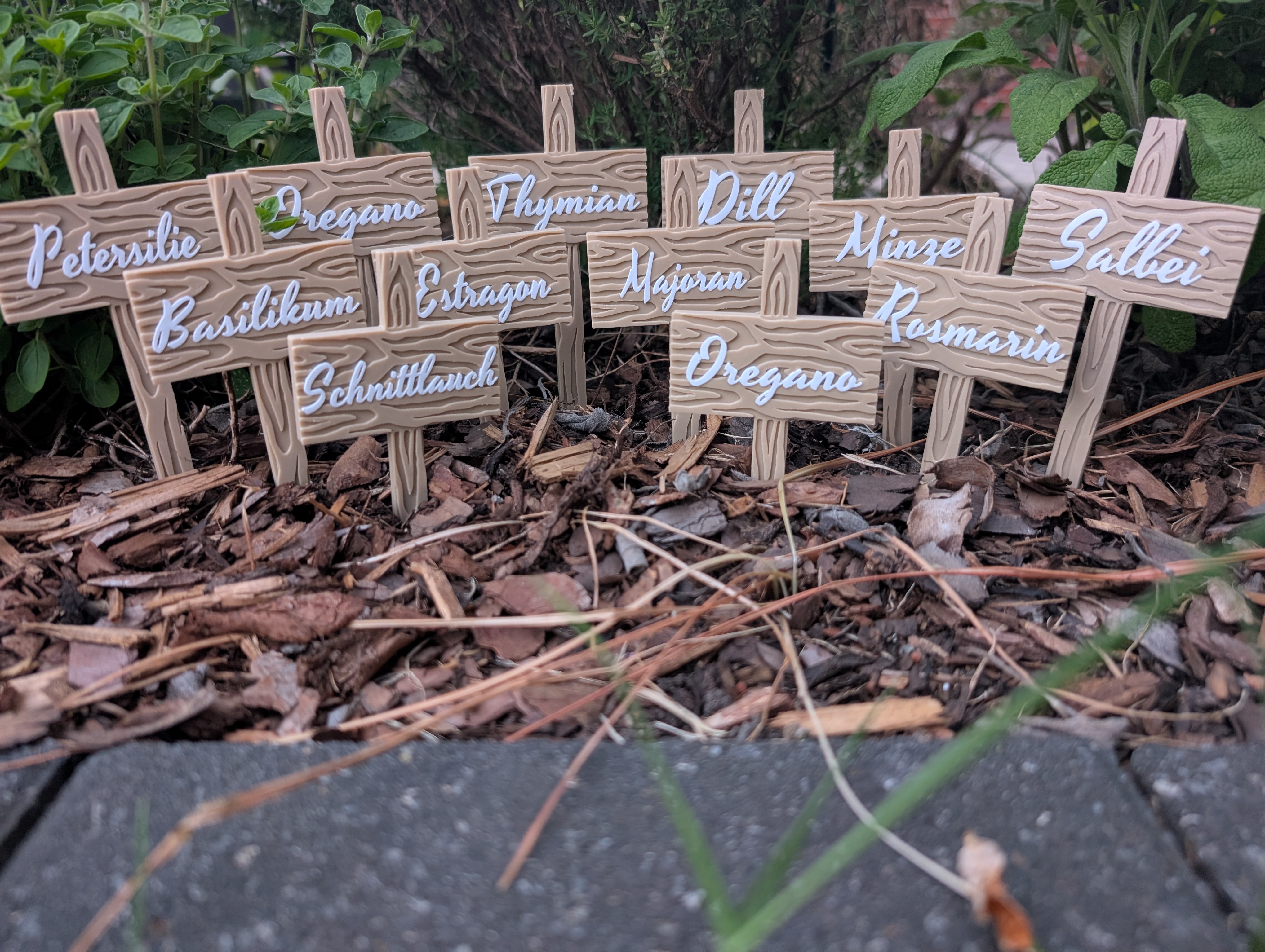 Kräuterschilder Einzeln – handgemacht von PrintByPatrickDE
